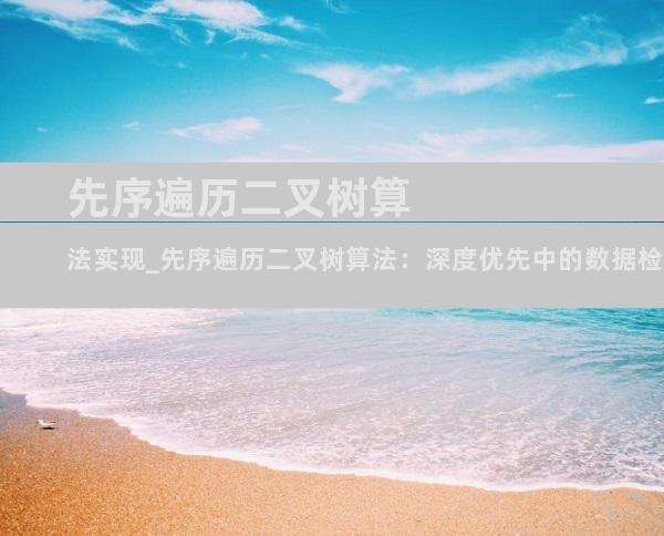 先序遍历二叉树算法实现_先序遍历二叉树算法：深度优先中的数据检索