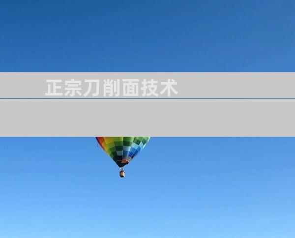 正宗刀削面技术
